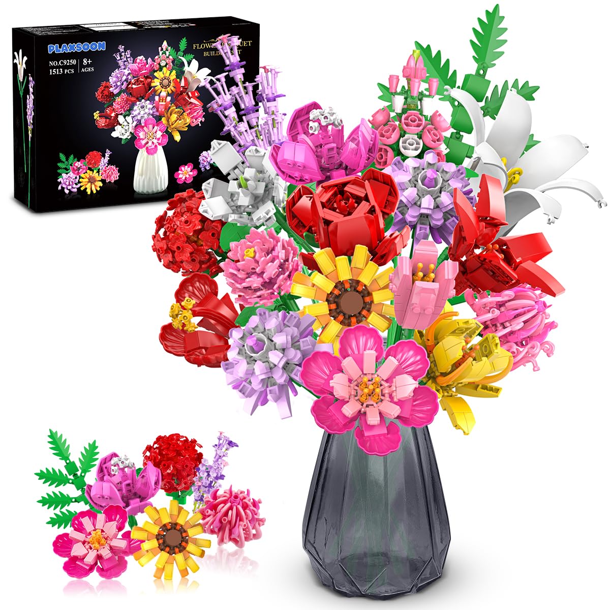 帯留め〈Bouquet・モノトーン・flower〉 Amazon.com: Mhojpik 7.5